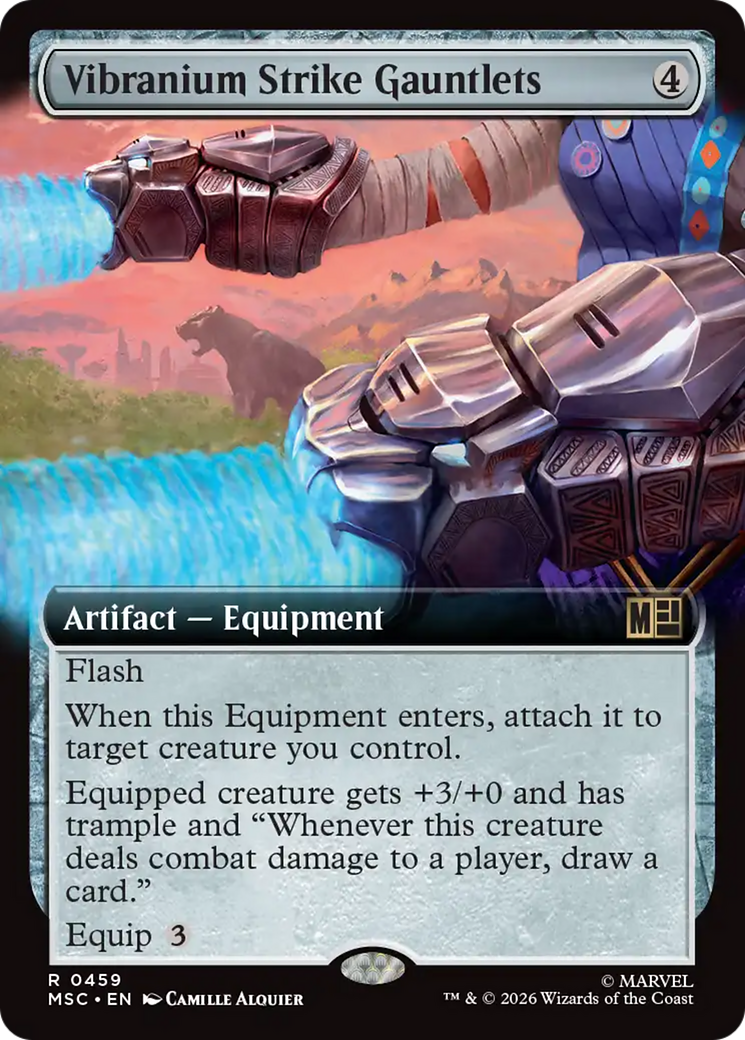Vibranium Strike Gauntlets (Extended Art) [Marvel Super Heroes Commander] | Card Citadel