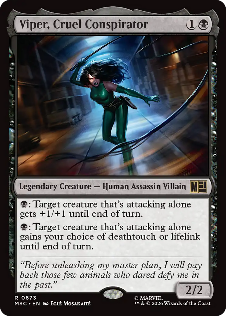 Viper, Cruel Conspirator [Marvel Super Heroes Commander] | Card Citadel