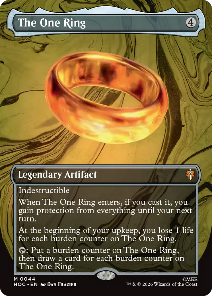 The One Ring (Borderless) [The Hobbit] | Card Citadel