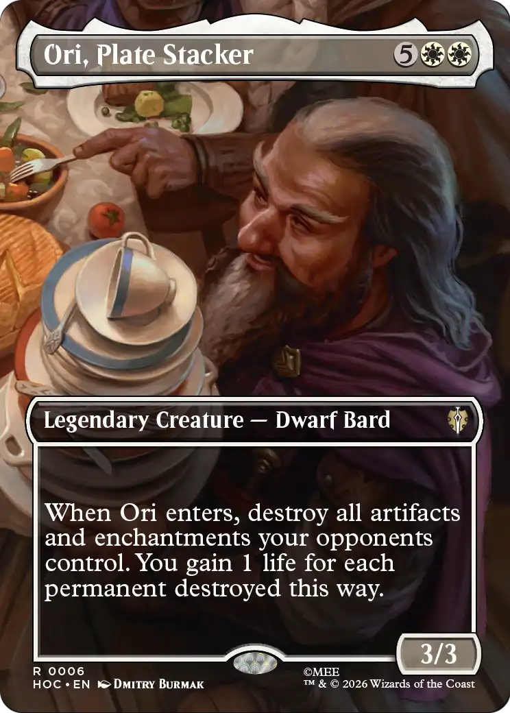 Ori, Plate Stacker (Borderless) [The Hobbit: Eternal-Legal] | Card Citadel