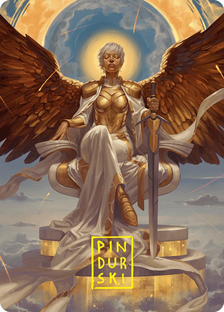 Herald of Eternal Dawn Art Card (27/54) (Gold-Stamped Signature) [Foundations Art Series] | Card Citadel