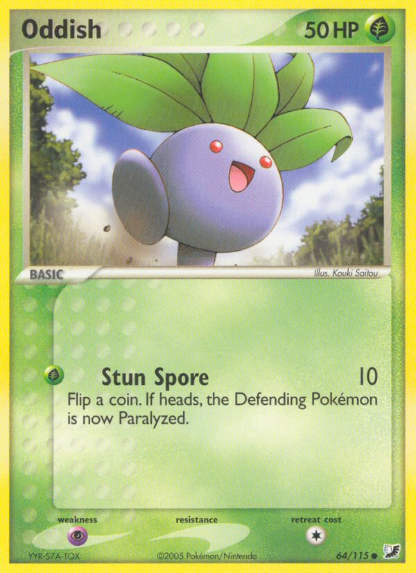 Oddish (64/115) [EX: Unseen Forces] | Card Citadel