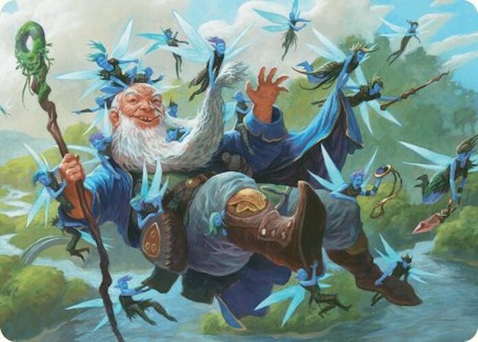 Mischievous Mystic Art Card (7/54) [Foundations Art Series] | Card Citadel
