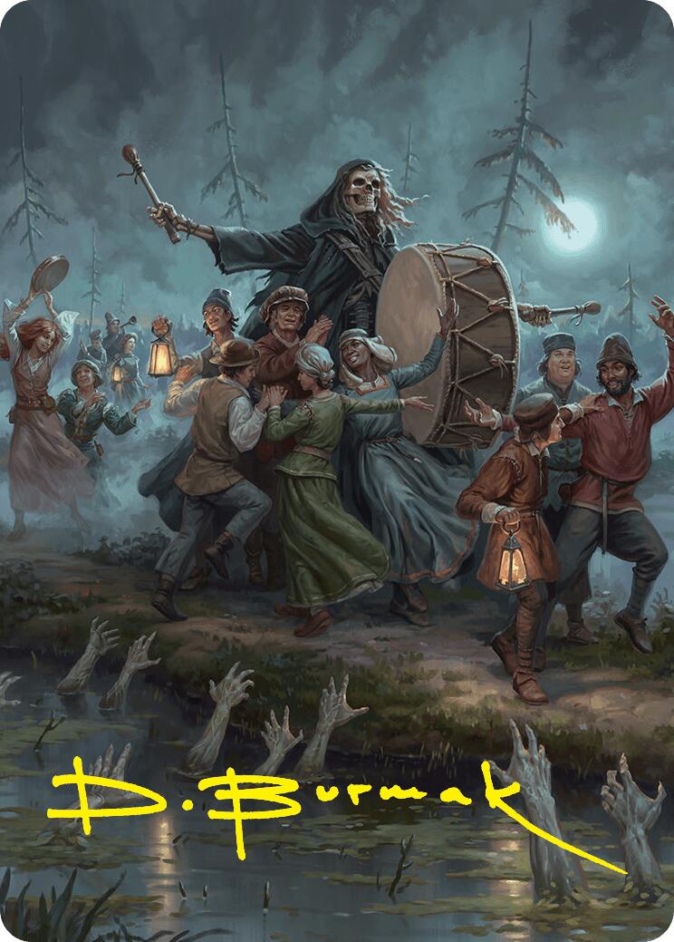 Blasphemous Edict Art Card (35/54) (Gold-Stamped Signature) [Foundations Art Series] | Card Citadel