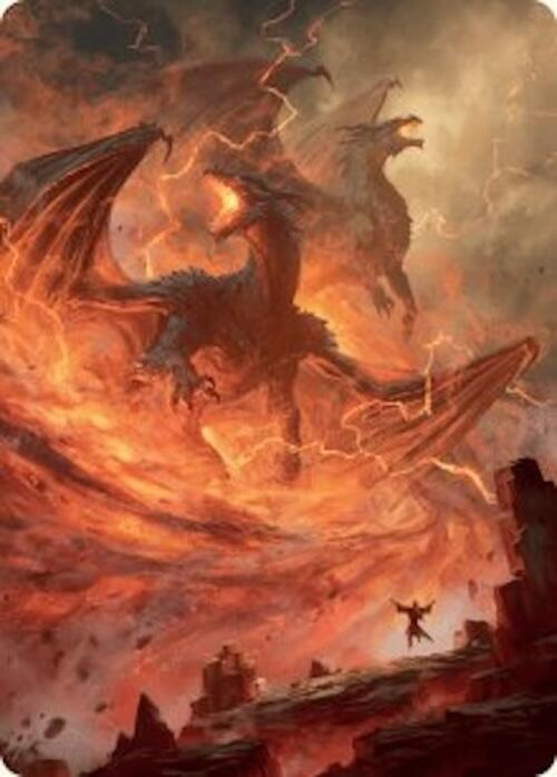 Rite of the Dragoncaller Art Card (38/54) [Foundations Art Series] | Card Citadel