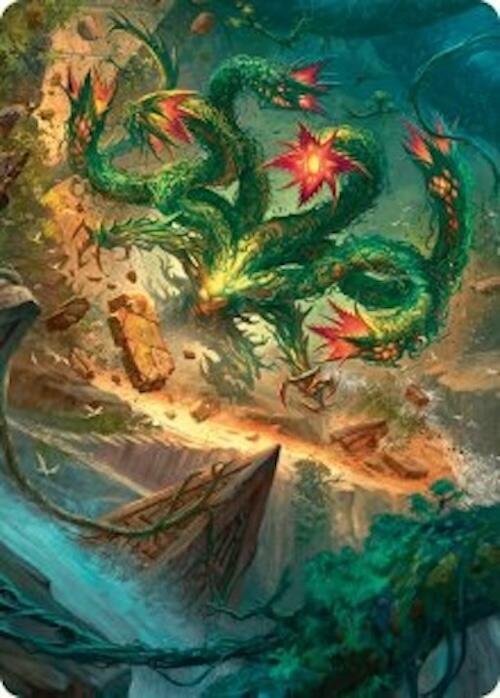 Mossborn Hydra Art Card (42/54) [Foundations Art Series] | Card Citadel