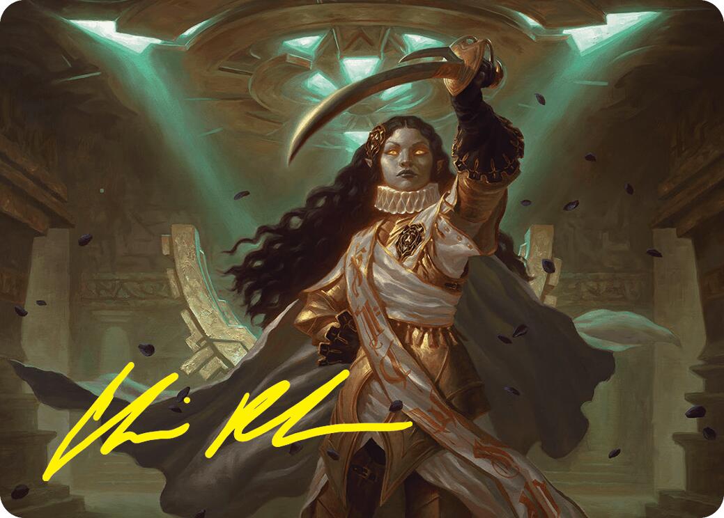 Elenda, Saint of Dusk Art Card (15/54) (Gold-Stamped Signature) [Foundations Art Series] | Card Citadel