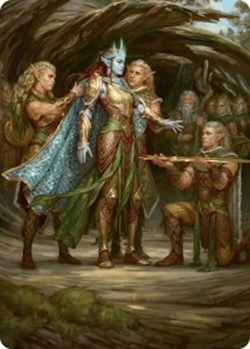 Lathril, Blade of the Elves Art Card (48/54) [Foundations Art Series] | Card Citadel
