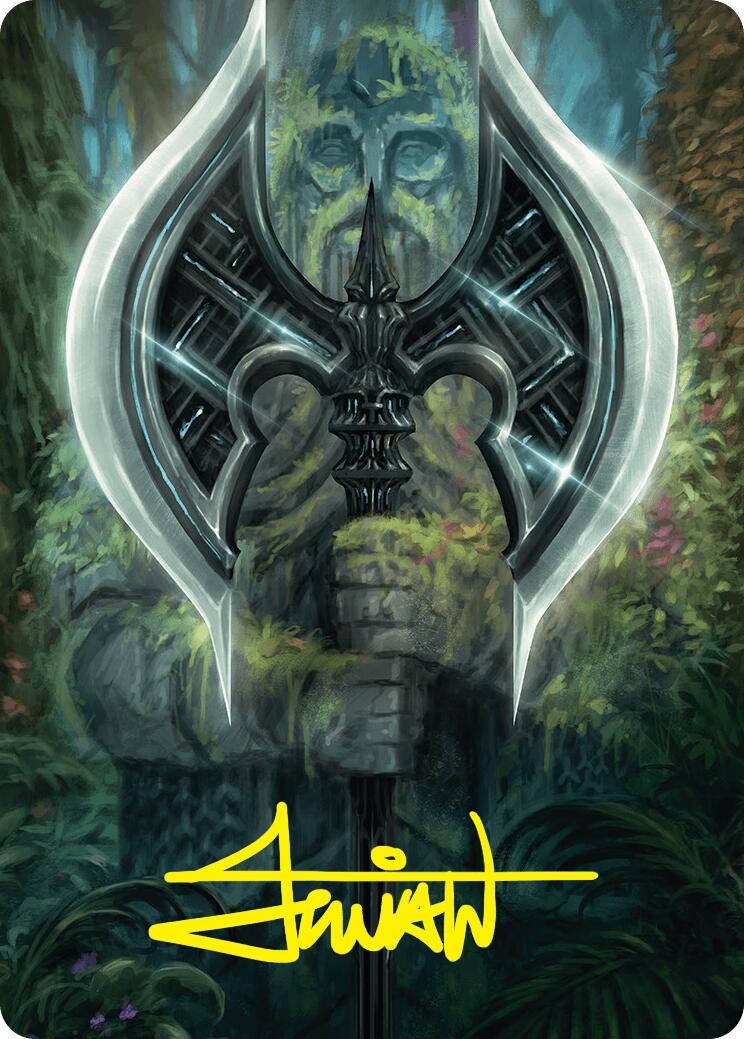Leyline Axe Art Card (49/54) (Gold-Stamped Signature) [Foundations Art Series] | Card Citadel
