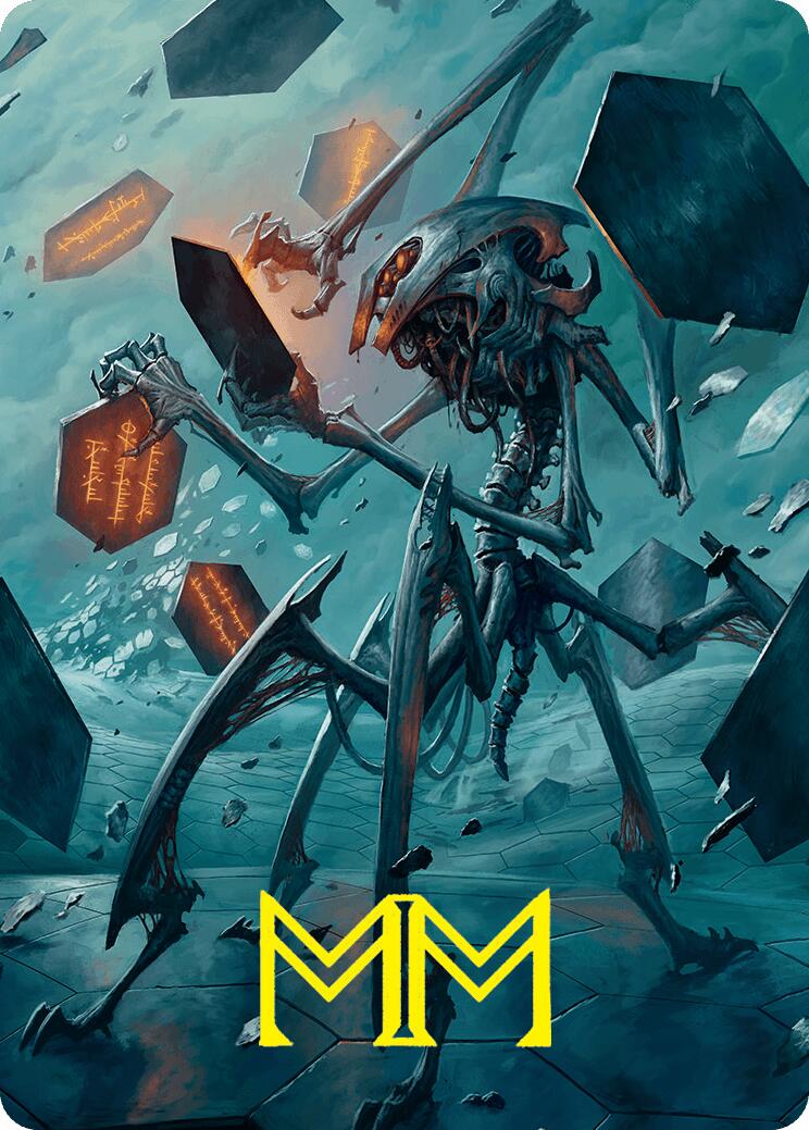 Scrawling Crawler Art Card (50/54) (Gold-Stamped Signature) [Foundations Art Series] | Card Citadel