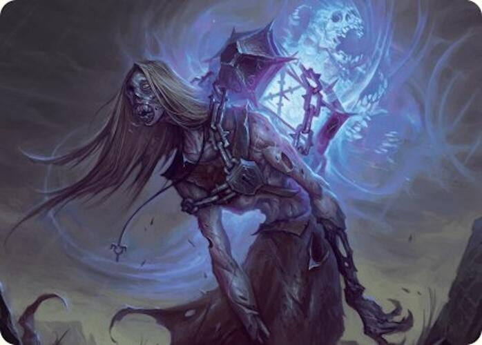 Soul-Shackled Zombie Art Card (9/54) [Foundations Art Series] | Card Citadel