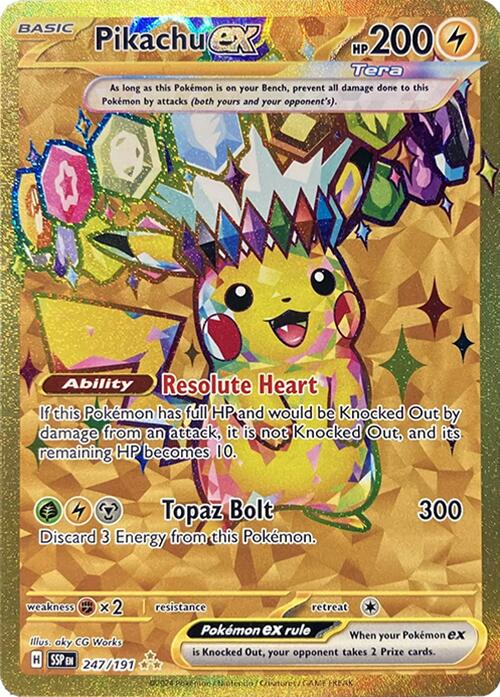 Pikachu ex (247/191) [Scarlet & Violet: Surging Sparks] | Card Citadel