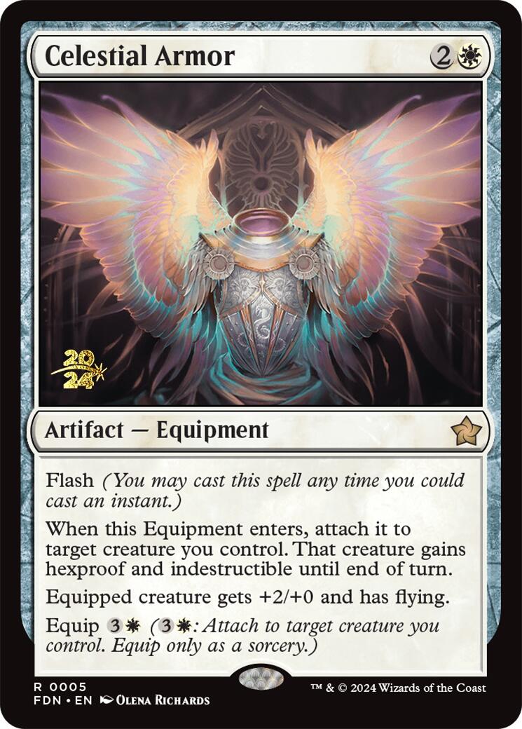 Celestial Armor [Foundations Prerelease Promos] | Card Citadel