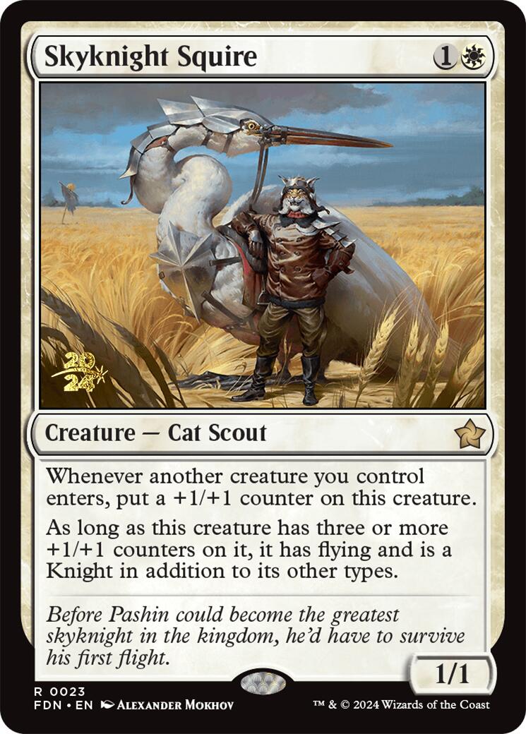 Skyknight Squire [Foundations Prerelease Promos] | Card Citadel