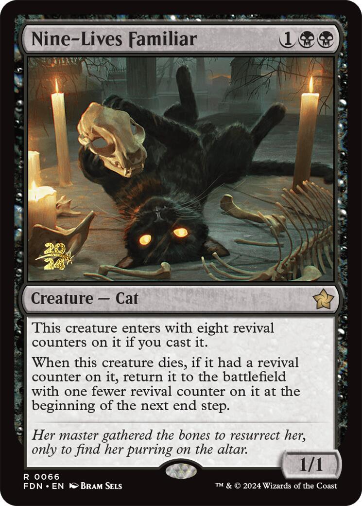 Nine-Lives Familiar [Foundations Prerelease Promos] | Card Citadel