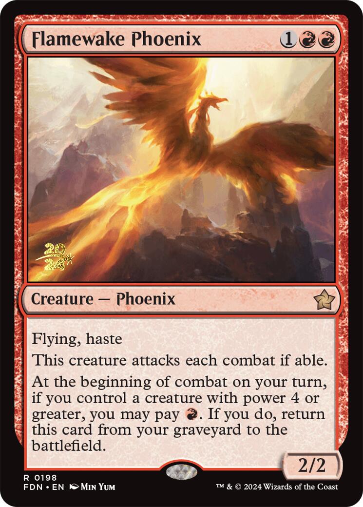 Flamewake Phoenix [Foundations Prerelease Promos] | Card Citadel