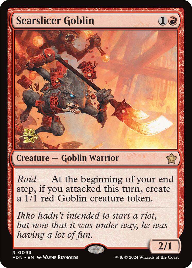 Searslicer Goblin [Foundations Prerelease Promos] | Card Citadel