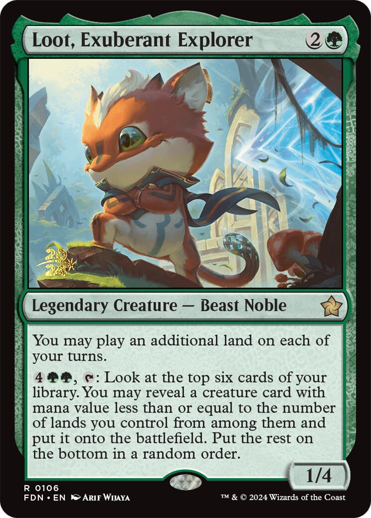 Loot, Exuberant Explorer [Foundations Prerelease Promos] | Card Citadel