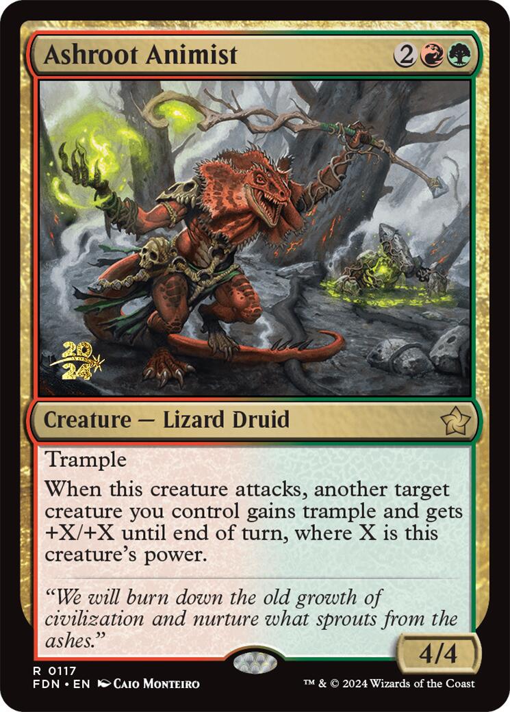 Ashroot Animist [Foundations Prerelease Promos] | Card Citadel