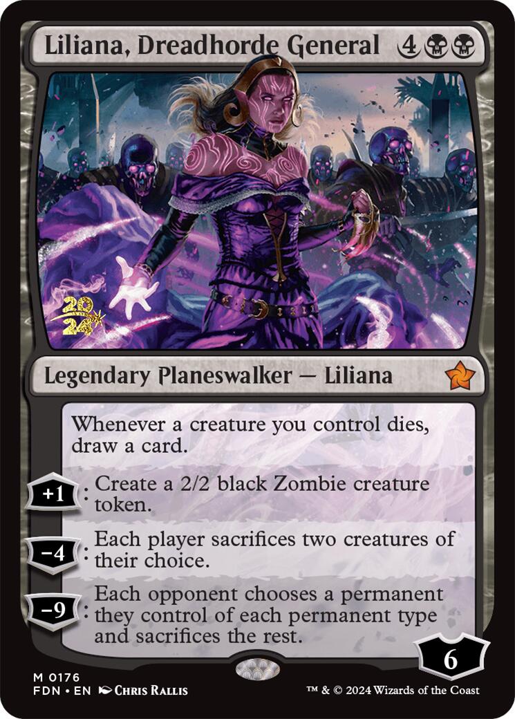 Liliana, Dreadhorde General [Foundations Prerelease Promos] | Card Citadel