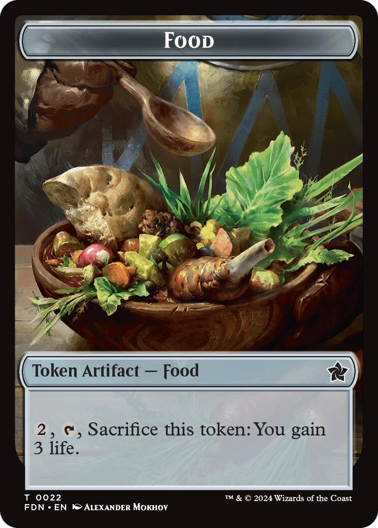 Food // Treasure Double-Sided Token [Foundations Tokens] | Card Citadel