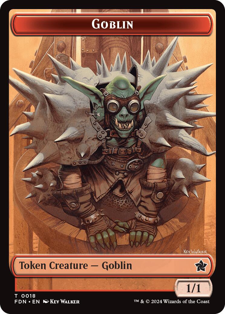 Drake // Goblin Doubled-Sided Token [Foundations Tokens] | Card Citadel