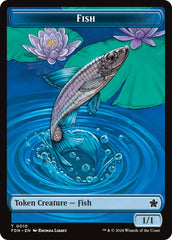 Faerie // Fish Doubled-Sided Token [Foundations Tokens] | Card Citadel