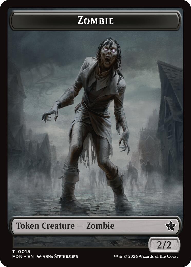 Zombie // Insect Doubled-Sided Token [Foundations Tokens] | Card Citadel