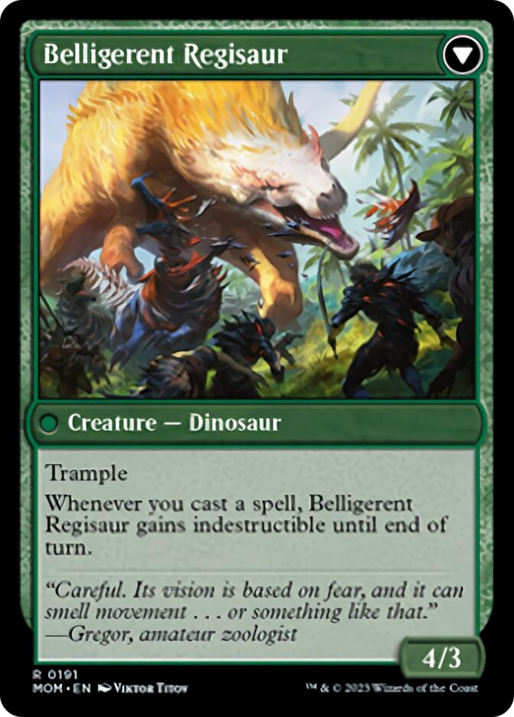 Invasion of Ixalan // Belligerent Regisaur [March of the Machine] | Card Citadel