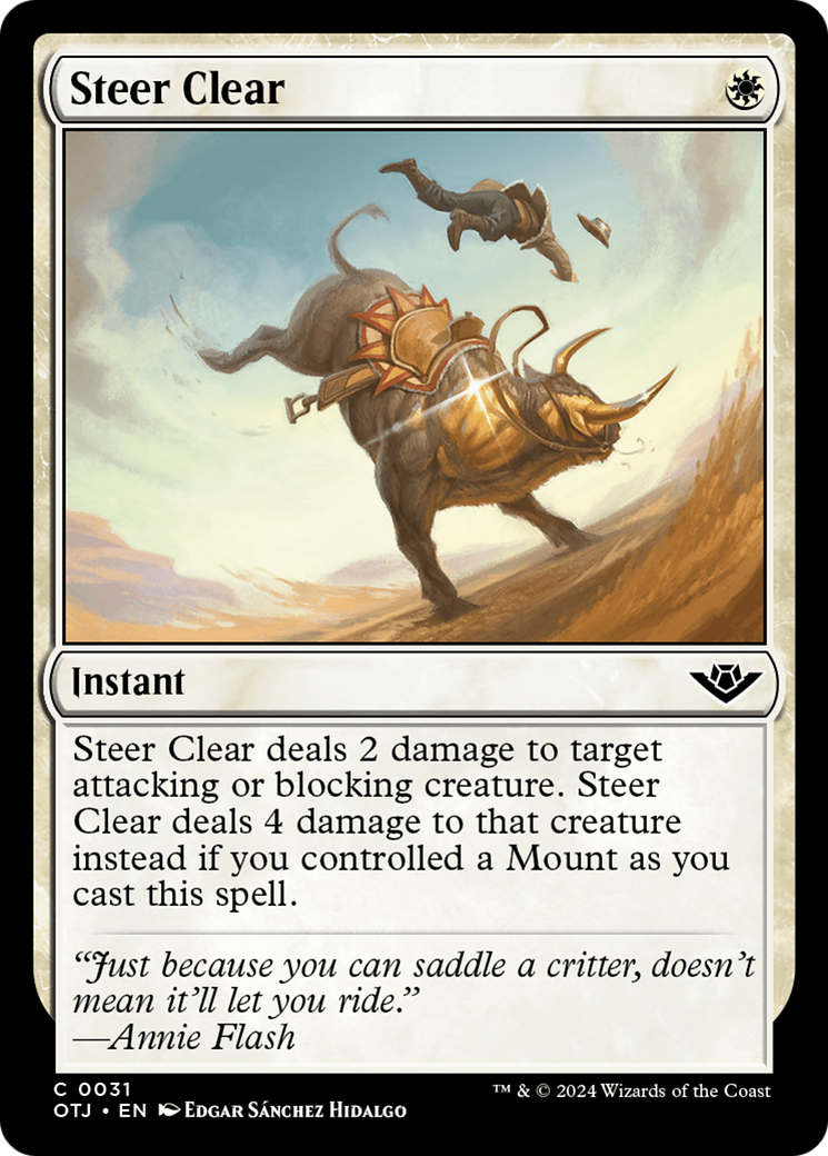 Steer Clear [Outlaws of Thunder Junction] | Card Citadel