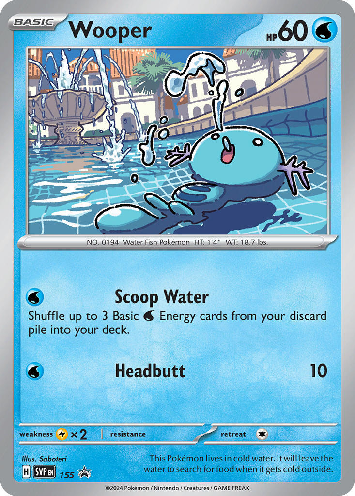 Wooper (155) [Scarlet & Violet: Black Star Promos] | Card Citadel