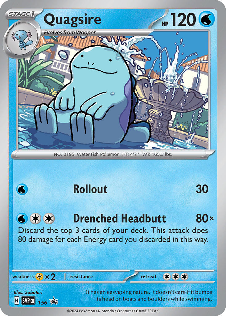 Quagsire (156) [Scarlet & Violet: Black Star Promos] | Card Citadel