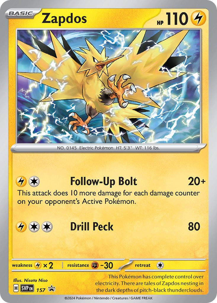 Zapdos (157) [Scarlet & Violet: Black Star Promos] | Card Citadel