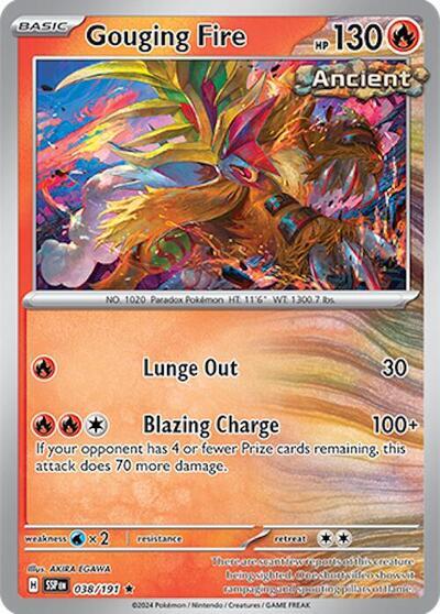 Gouging Fire (038/191) (Deck Exclusives) [Scarlet & Violet: Surging Sparks] | Card Citadel