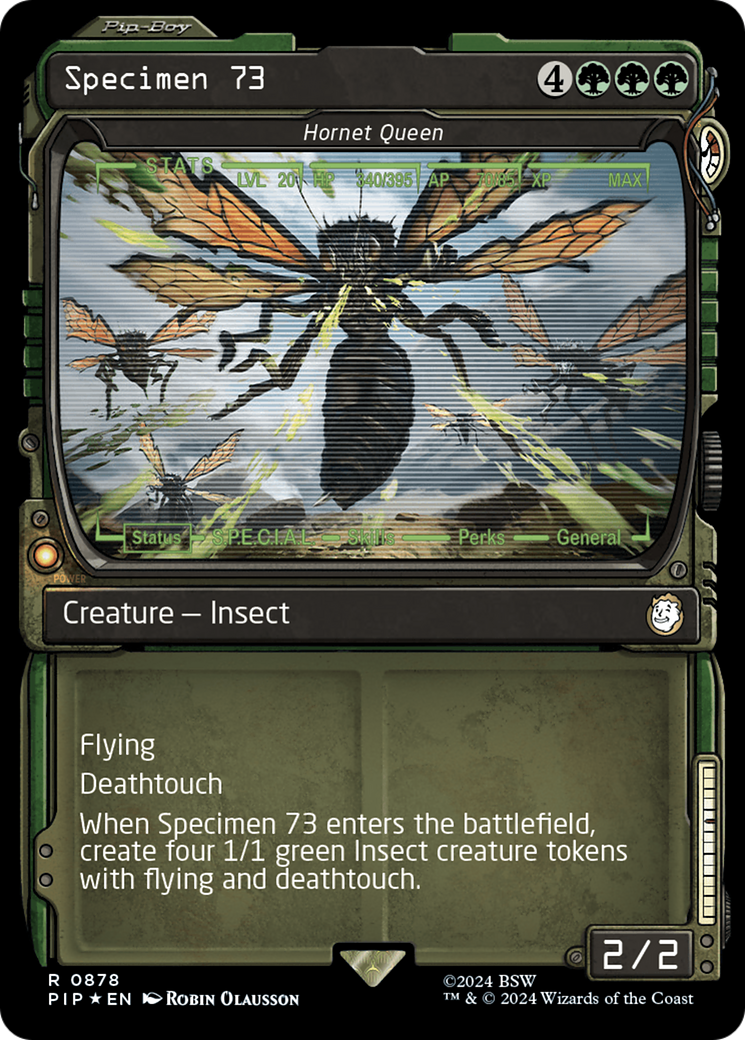 Specimen 73 - Hornet Queen (Showcase) (Surge Foil) [Fallout] | Card Citadel