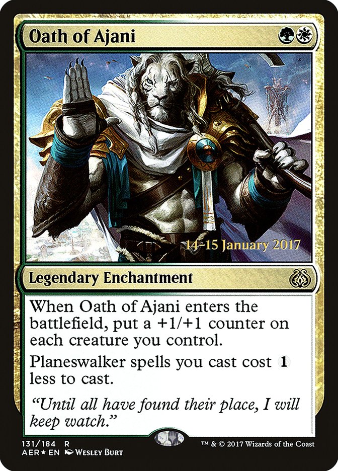 Oath of Ajani [Aether Revolt Prerelease Promos] | Card Citadel