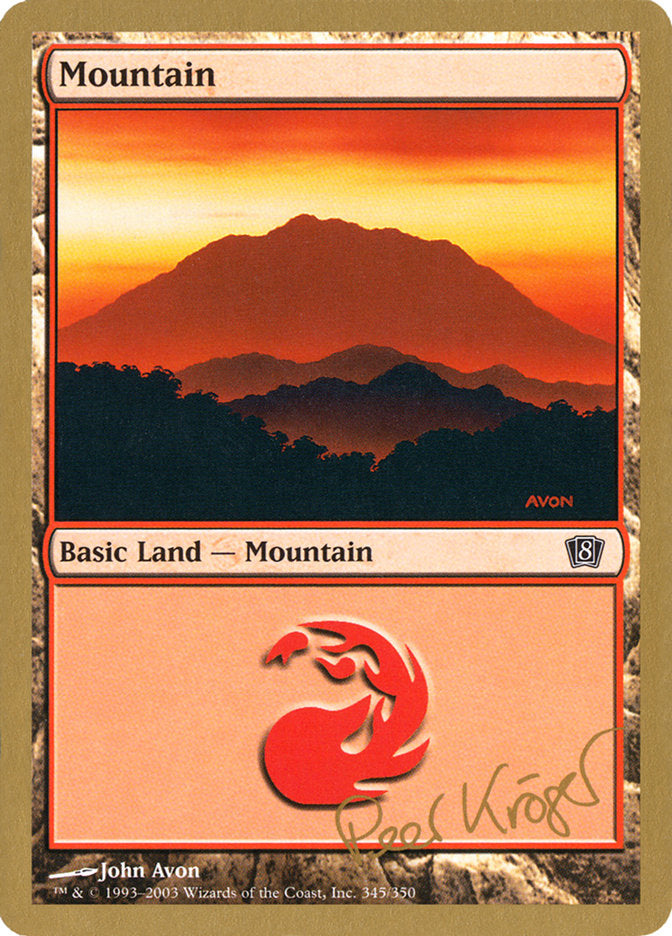 Mountain (pk345) (Peer Kroger) [World Championship Decks 2003] | Card Citadel