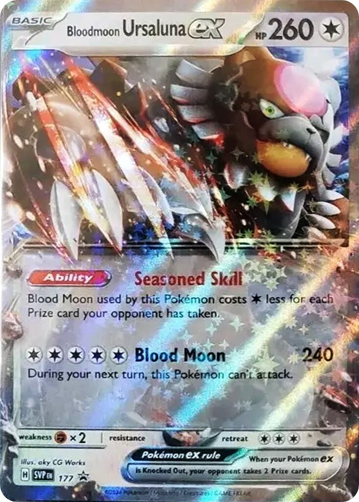 Bloodmoon Ursaluna ex (177) [Scarlet & Violet: Black Star Promos] | Card Citadel