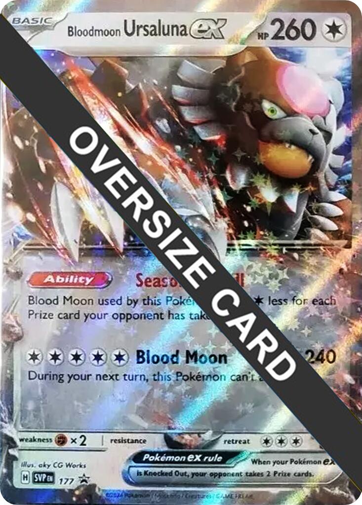 Bloodmoon Ursaluna ex (177) (Jumbo Card) [Scarlet & Violet: Black Star Promos] | Card Citadel