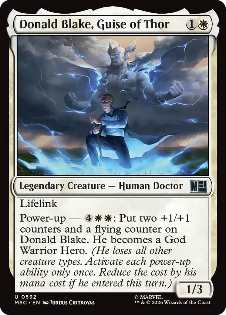Donald Blake, Guise of Thor [Marvel Super Heroes Commander] | Card Citadel