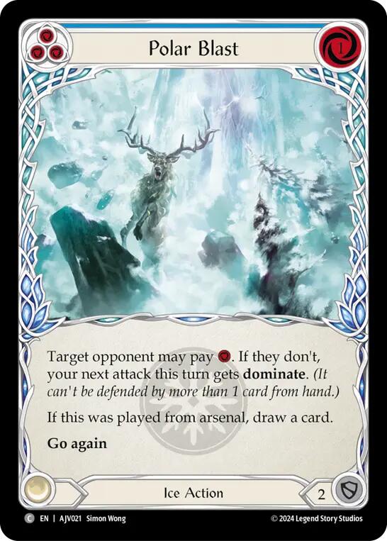 Polar Blast (Blue) [AJV021] (Armory Deck: Jarl Vetreidi) | Card Citadel