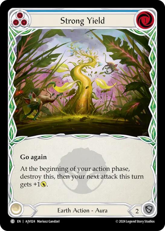 Strong Yield (Blue) [AJC024] (Armory Deck: Jarl Vetreidi) | Card Citadel