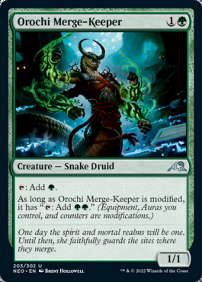 Orochi Merge-Keeper [Kamigawa: Neon Dynasty] | Card Citadel