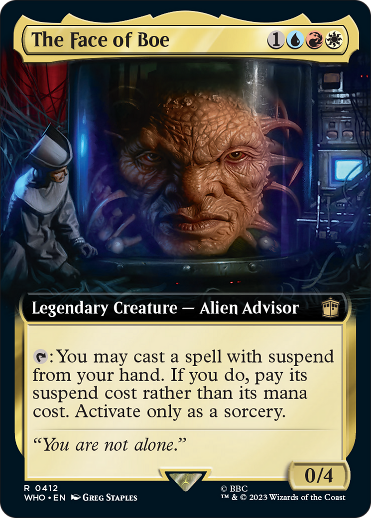 The Face of Boe (Extended Art) [Doctor Who] | Card Citadel