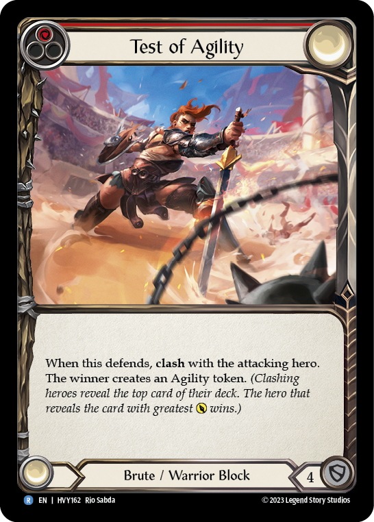 Test of Agility [HVY162] (Heavy Hitters)  Rainbow Foil | Card Citadel