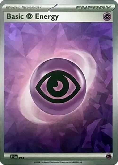 Basic Psychic Energy (013) (Cracked Ice Holo) [Scarlet & Violet: Stellar Crown] | Card Citadel