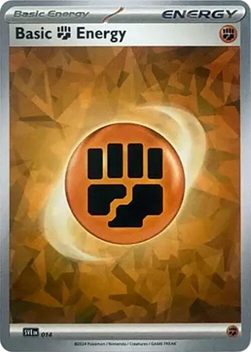 Basic Fighting Energy (014) (Cracked Ice Holo) [Scarlet & Violet: Stellar Crown] | Card Citadel