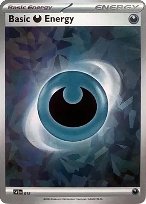 Basic Darkness Energy (015) (Cracked Ice Holo) [Scarlet & Violet: Stellar Crown] | Card Citadel
