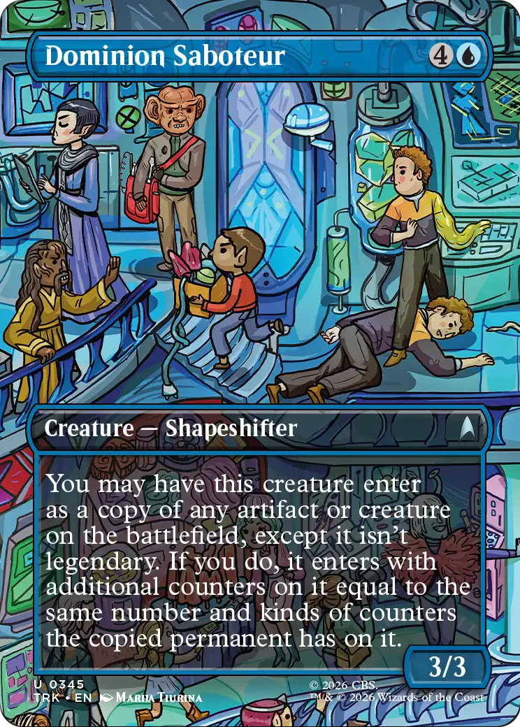 Dominion Saboteur (Borderless) [Star Trek] | Card Citadel