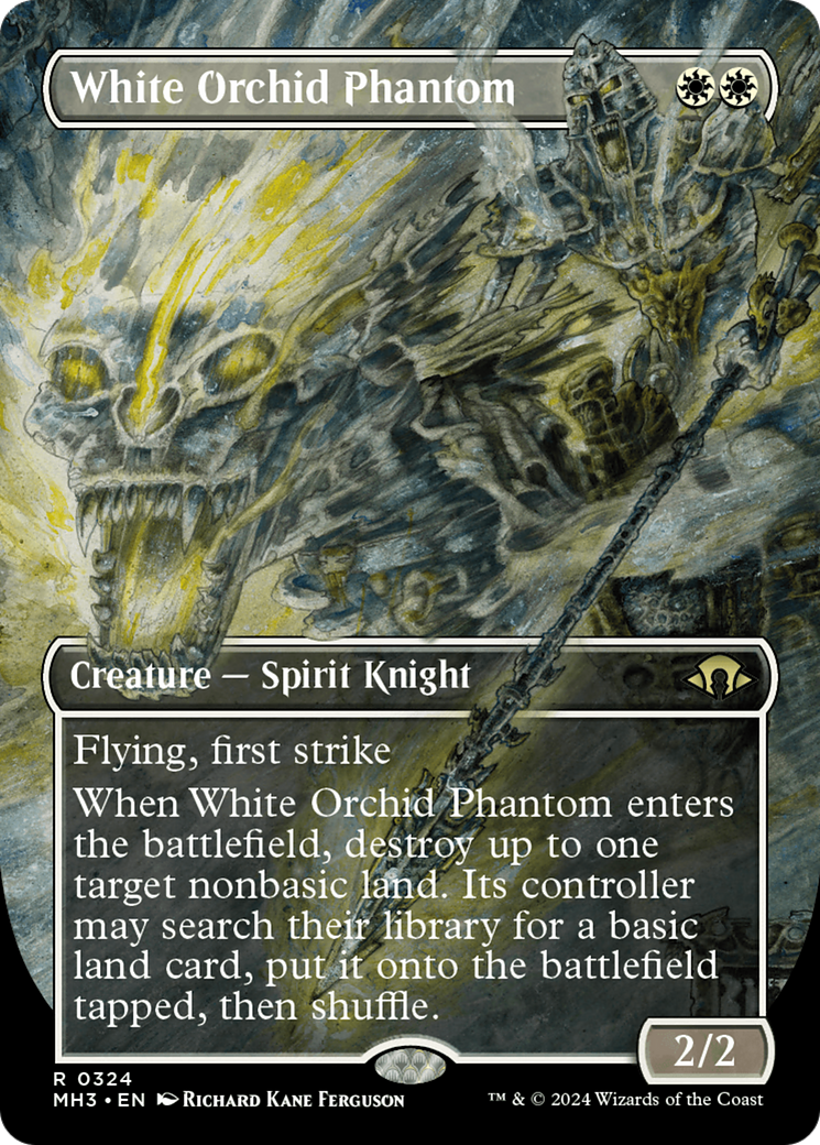 White Orchid Phantom (Borderless) [Modern Horizons 3] | Card Citadel